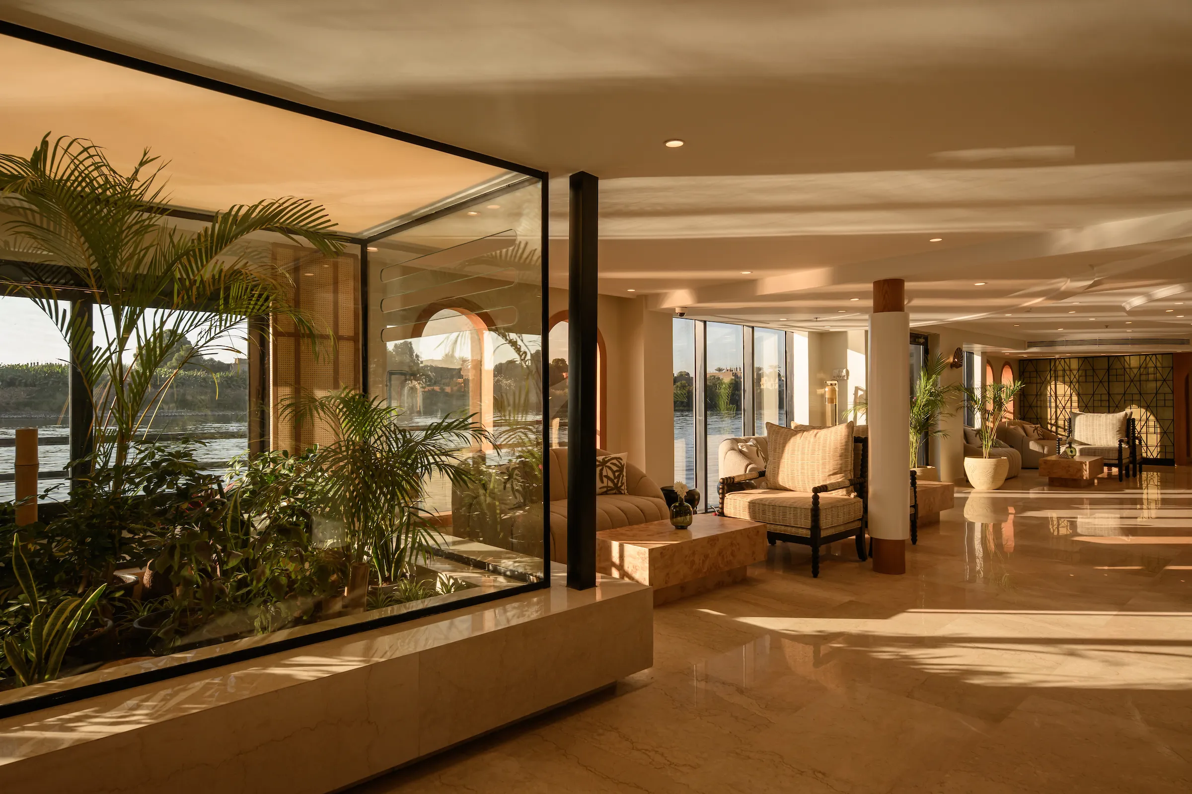 Lobby of the Le Fayan Suites Nile Cruise Nile cruise